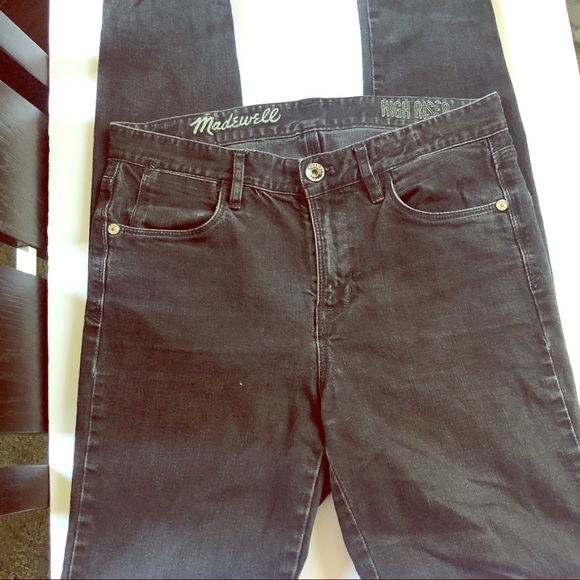 Madewell Denim - Madewell Black High Riser Skinny Jeans size 27